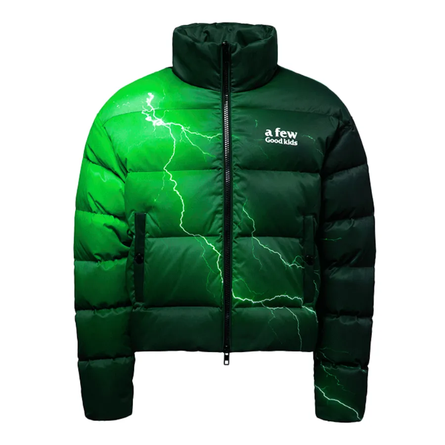 A Few Good Kids Lightning Down Puffer Jacket Green