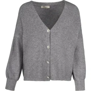 Astrid – Women's Knit Cardigan – Charcoal Melange