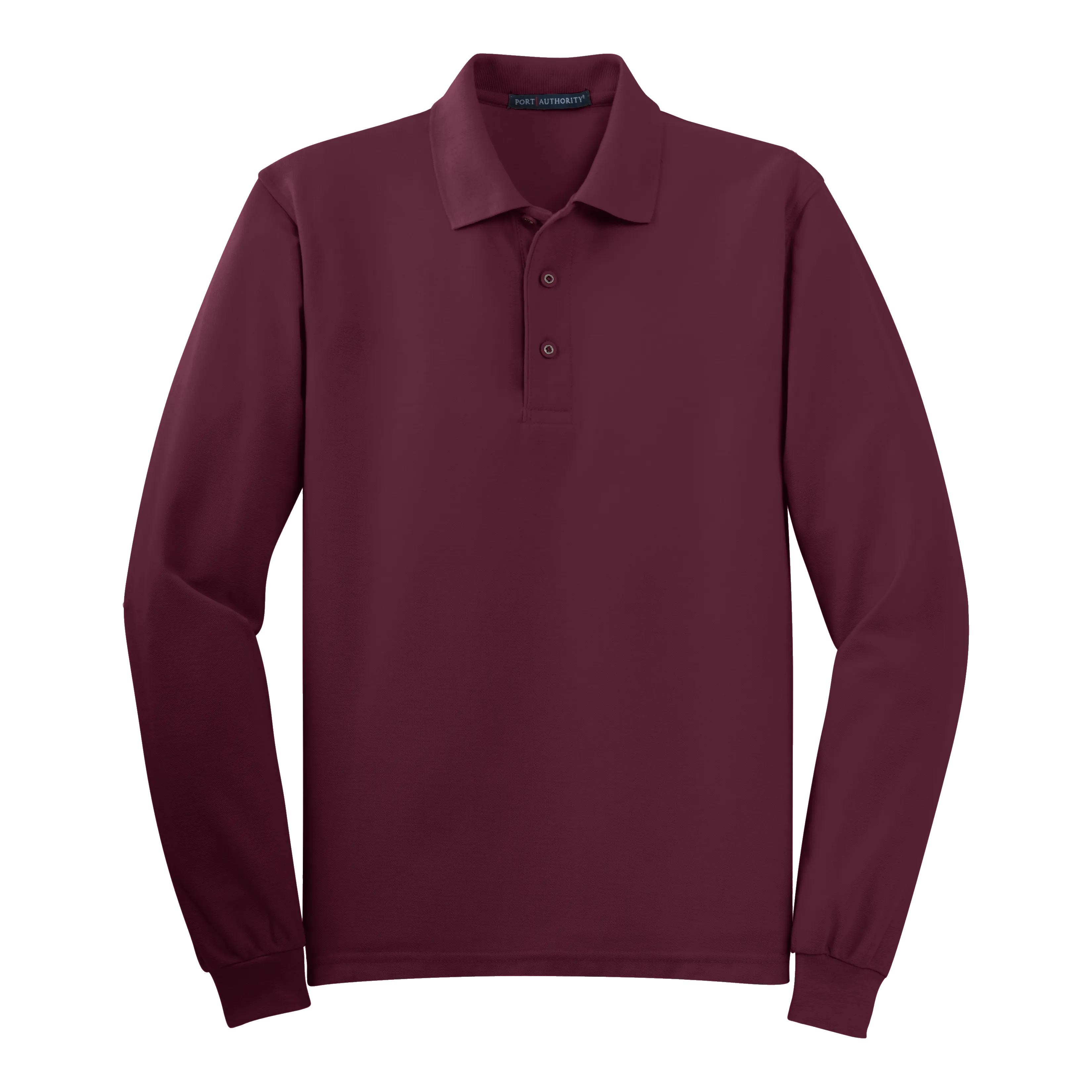 B1308MLS Mens Silk Touch Long Sleeve Polo