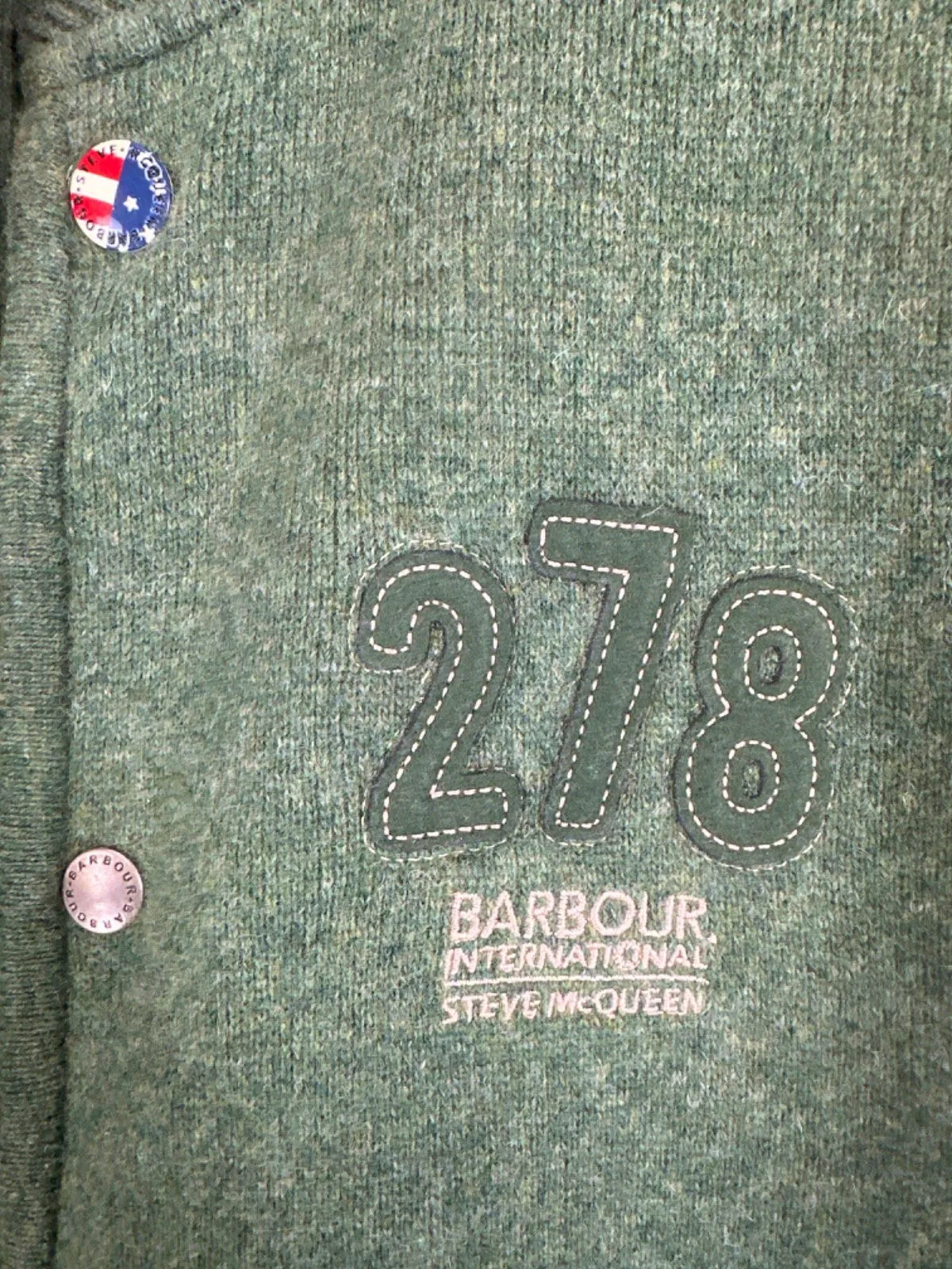 Barbour Green Varsity Style Jacket Steve McQueen Collection UK L