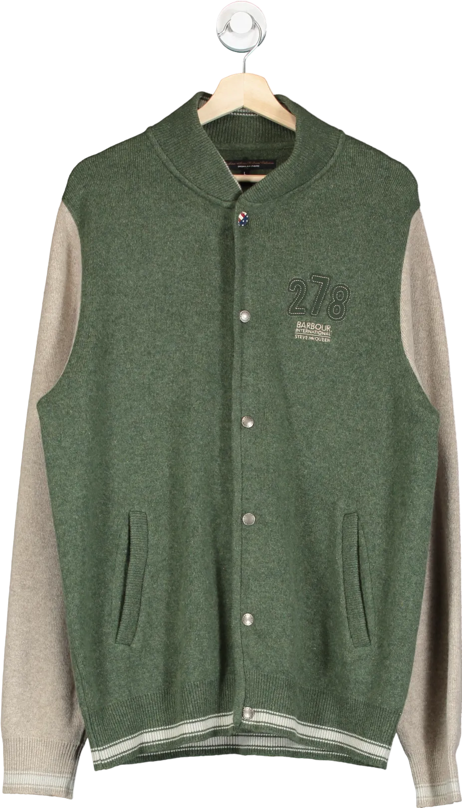 Barbour Green Varsity Style Jacket Steve McQueen Collection UK L