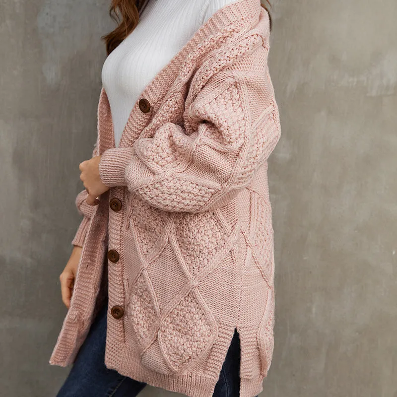 BerriesJam - 2024 Thick Mid-length Knitted Cozy Cardigan Coat