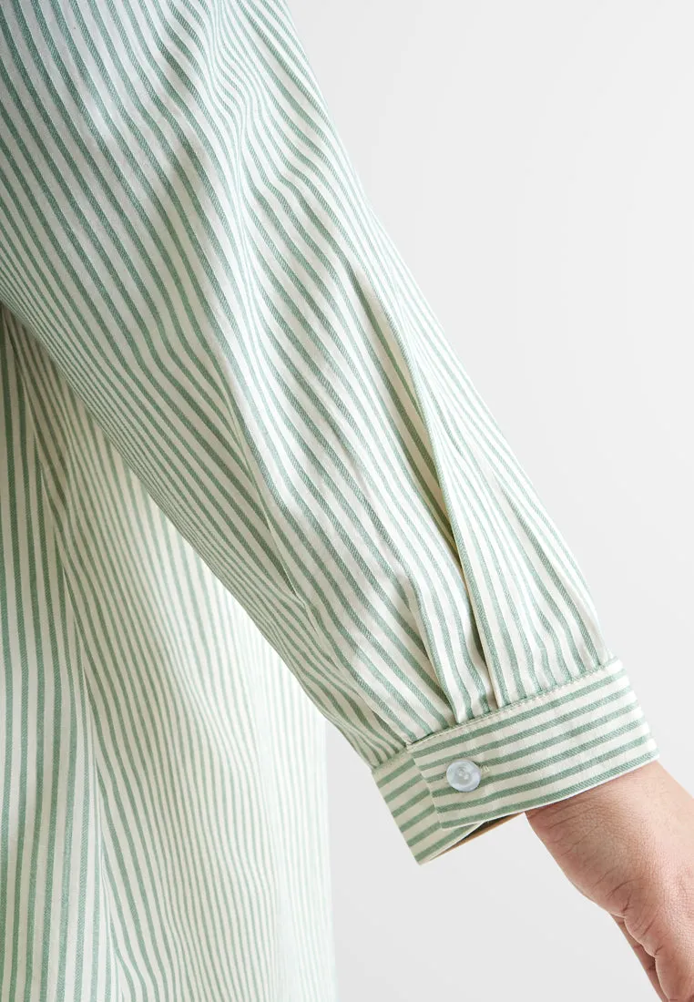 Birdie Stripes Button Long Sleeve Shirt