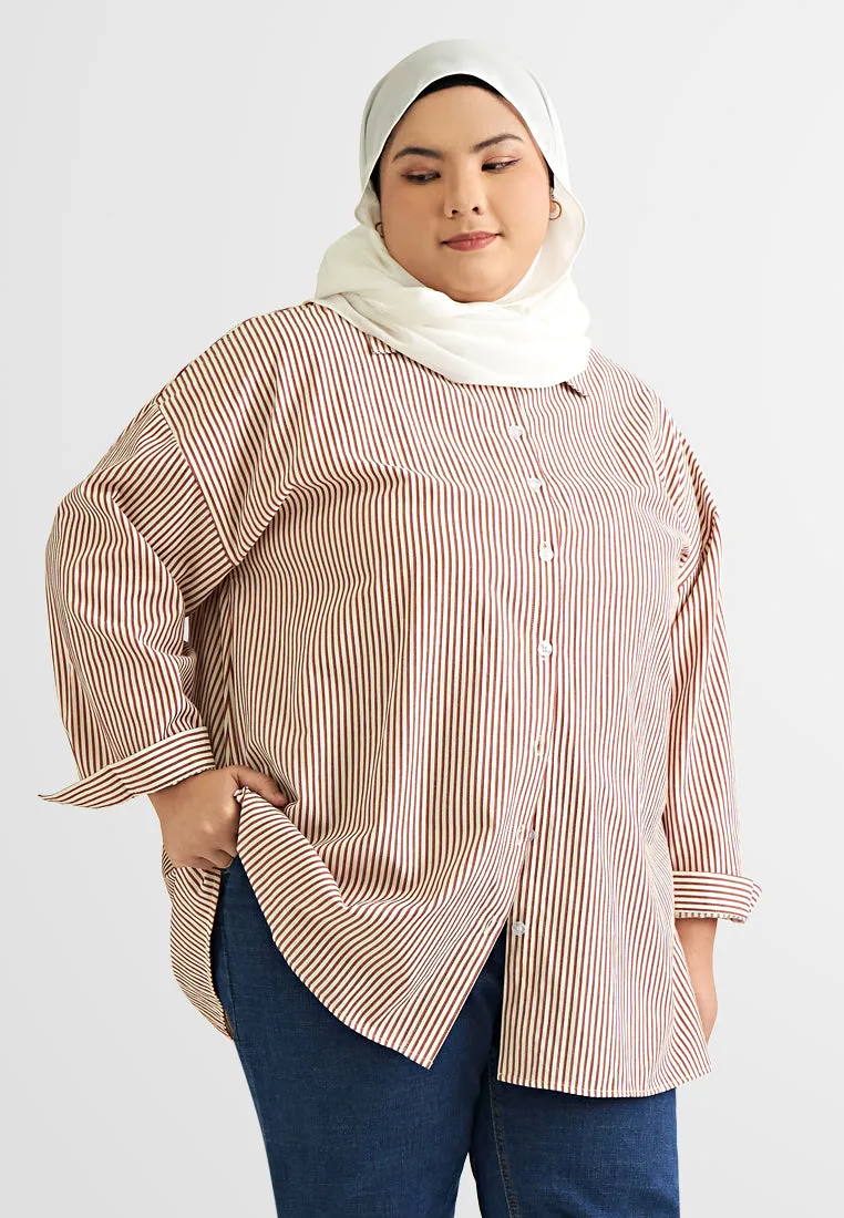 Birdie Stripes Button Long Sleeve Shirt