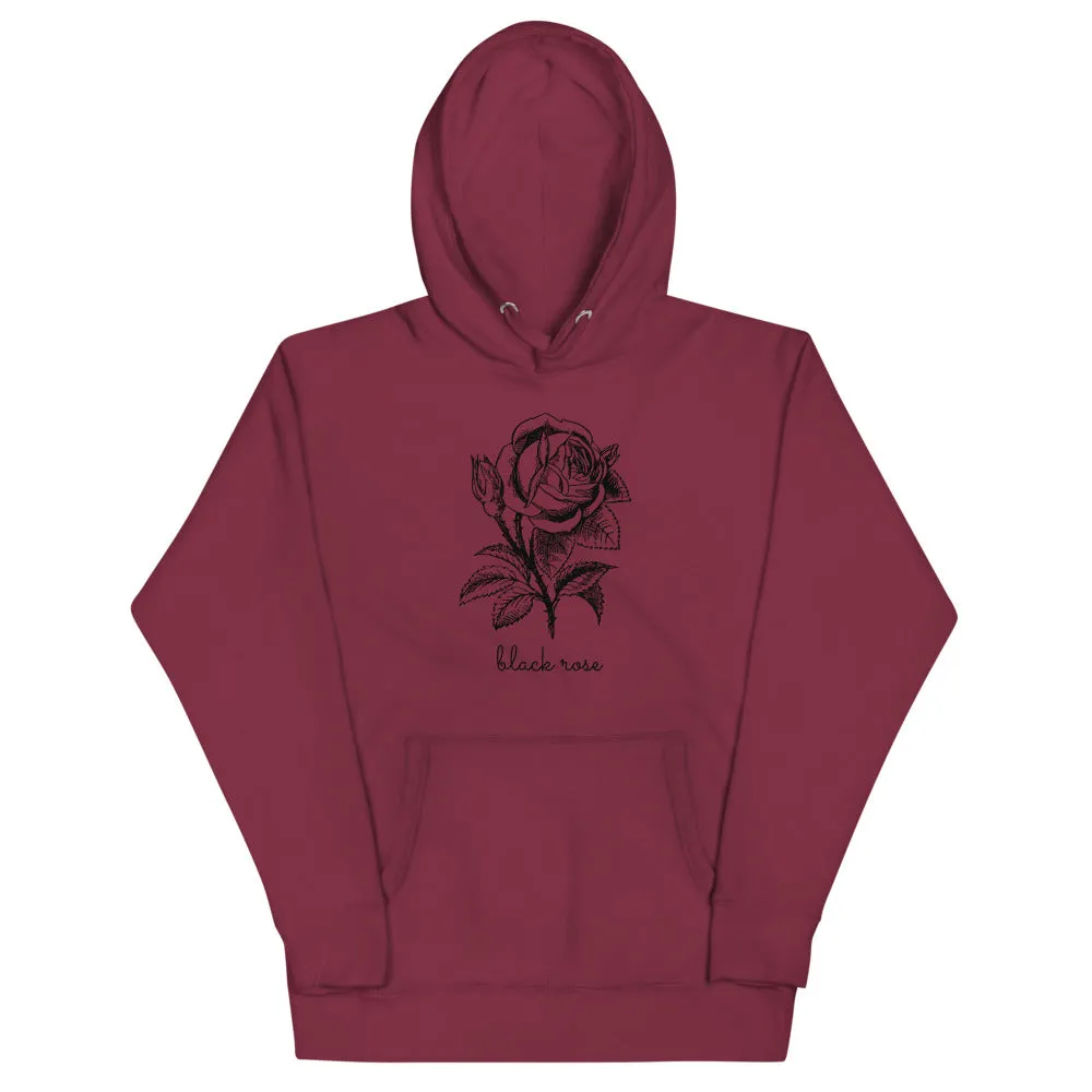 Black Rose Premium Unisex Hoodie