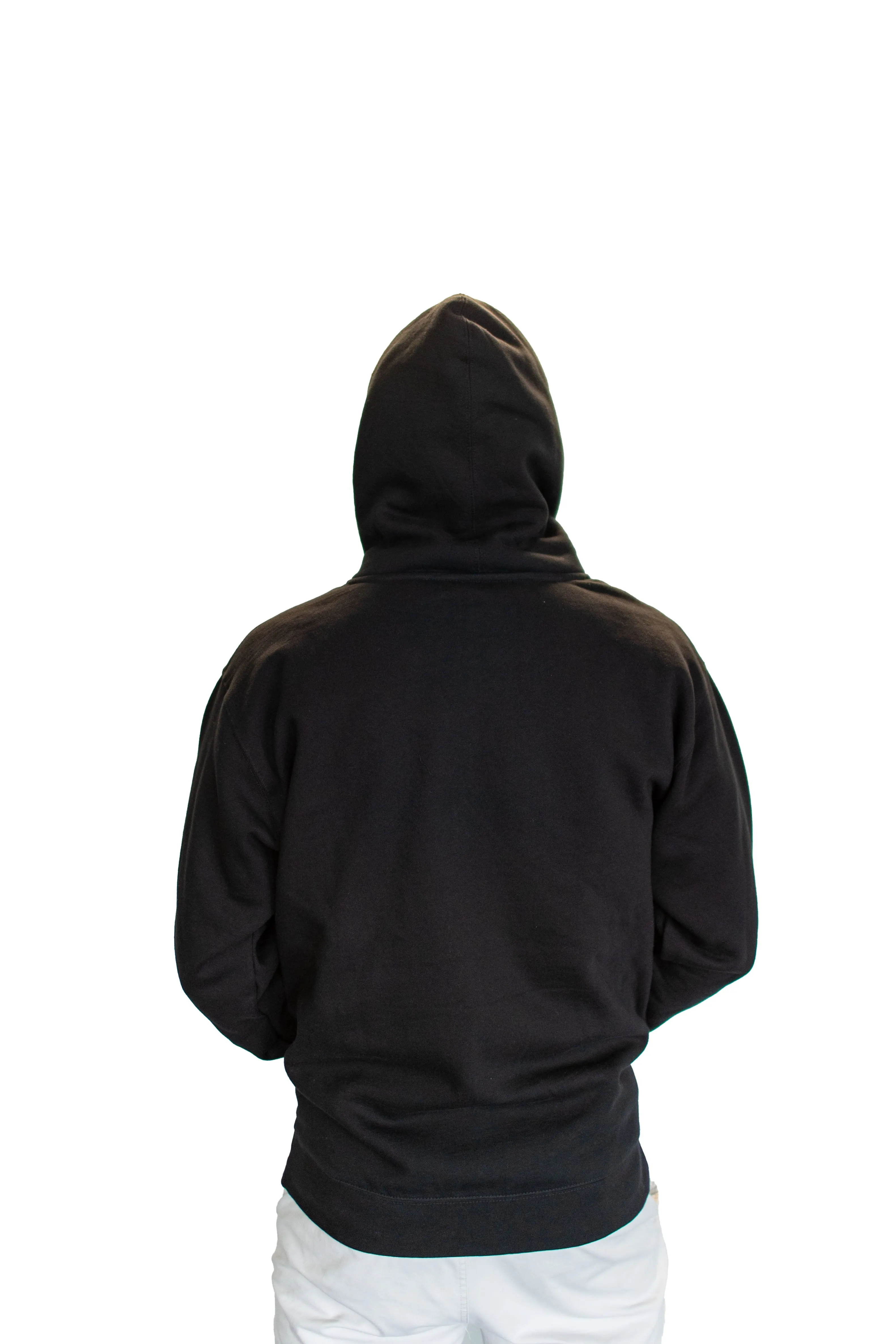 Charly Wordmark Zip Up Hoodie - Black