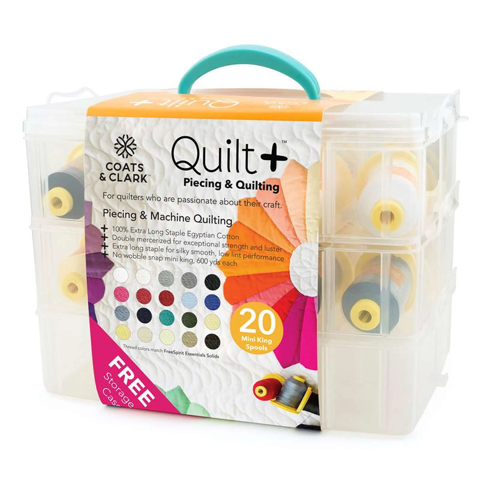 Coats & Clark Quilt   Piecing & Quilting Thread with Storage Box - Discontinued Items