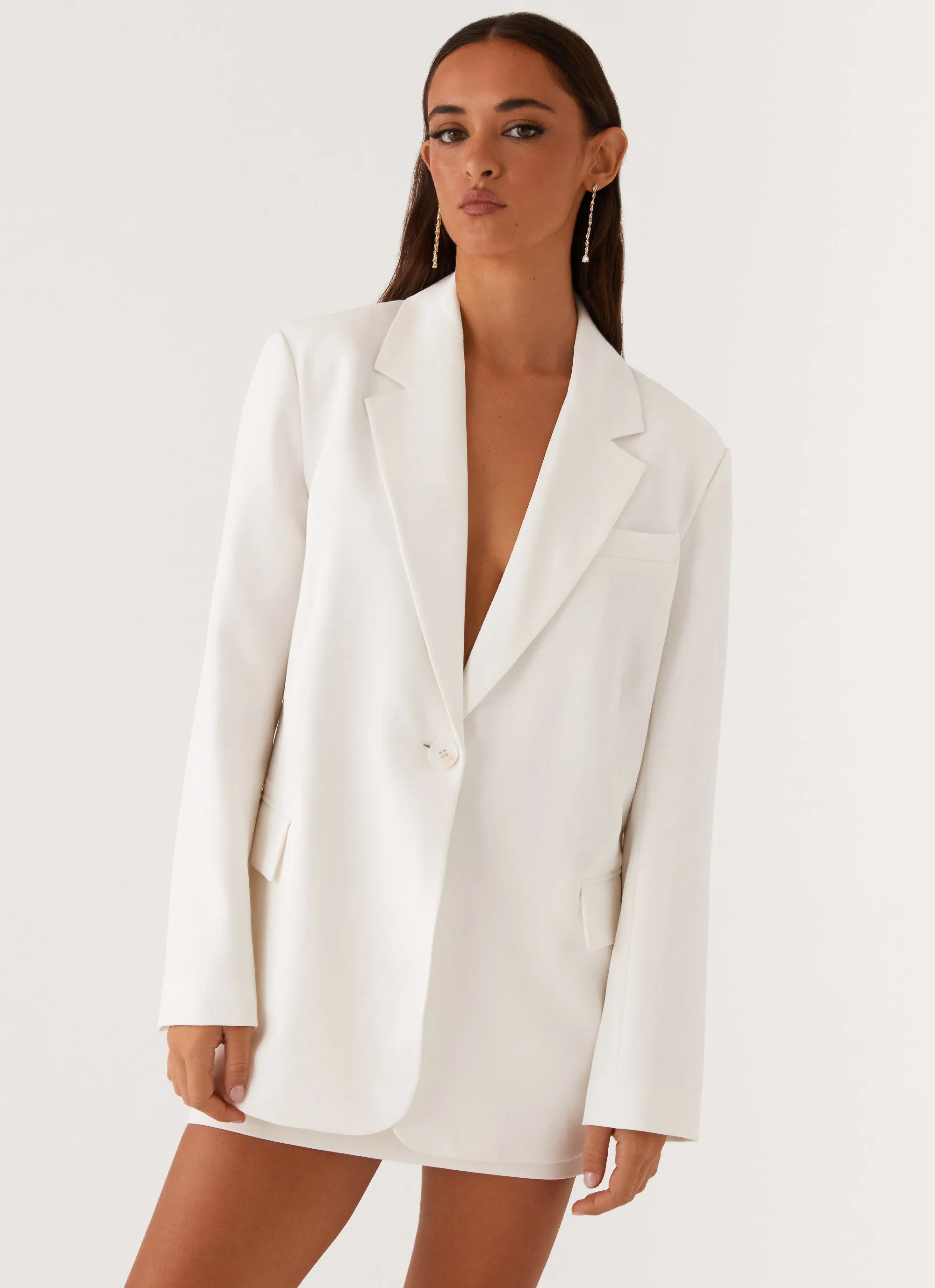 Concrete Jungle Oversized Blazer - Off White