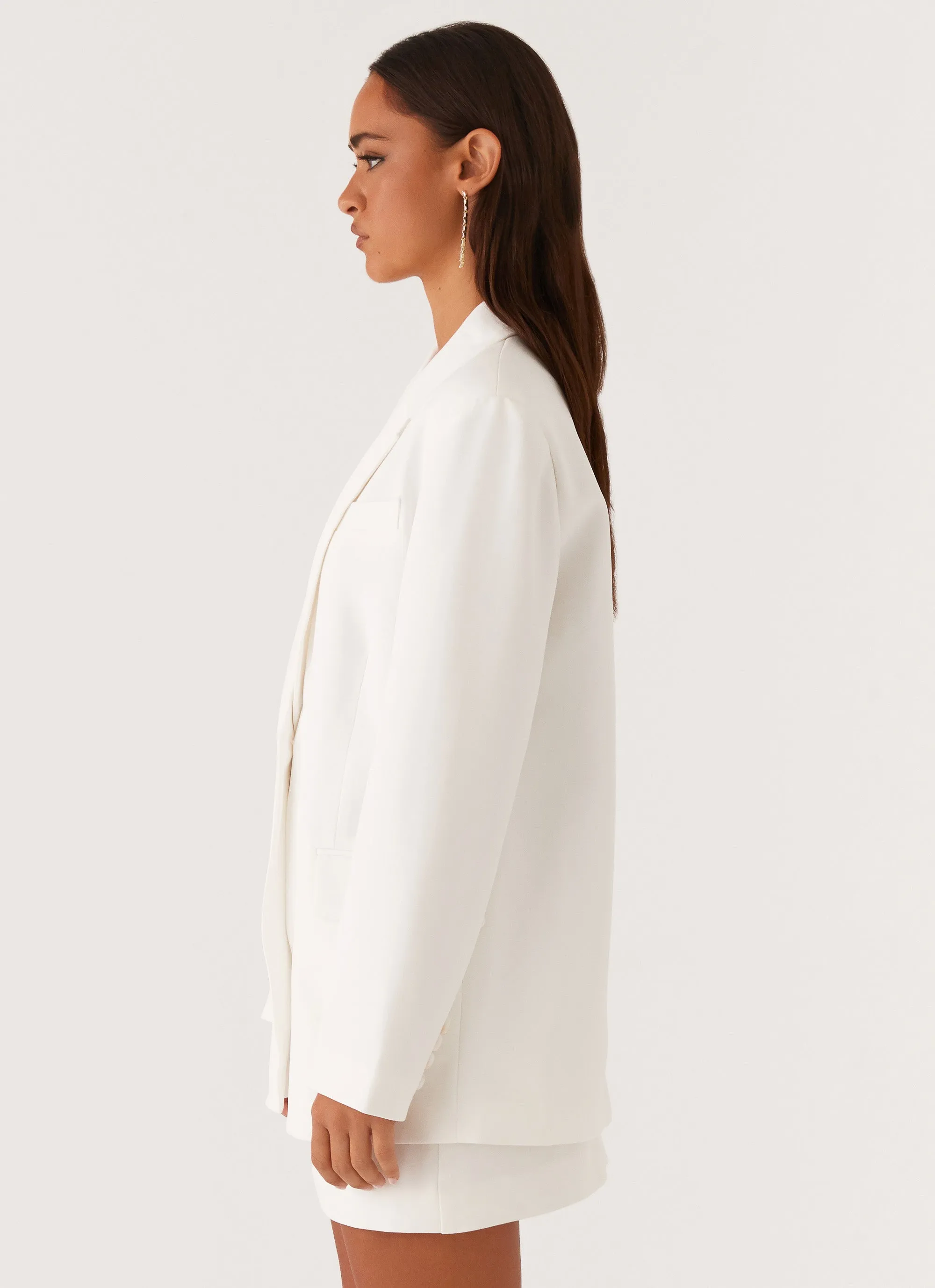 Concrete Jungle Oversized Blazer - Off White