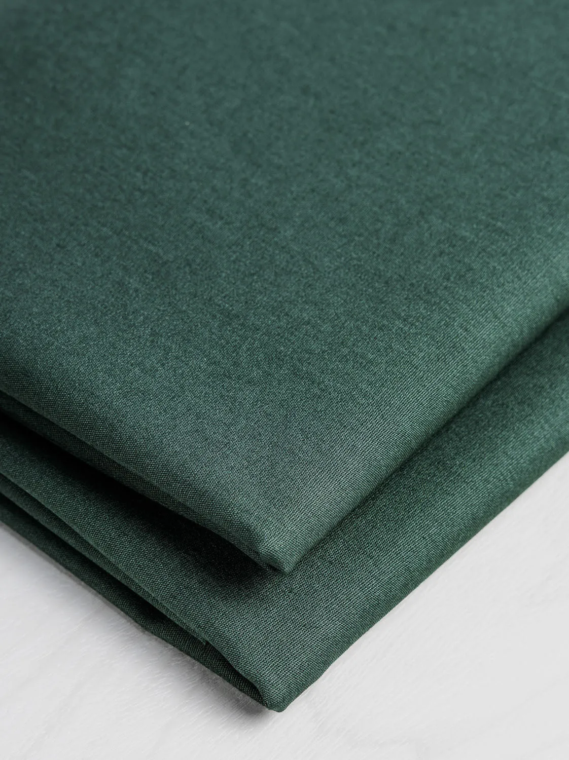 Core Collection Lightweight Silky Cotton Poplin - Forest - Swatch