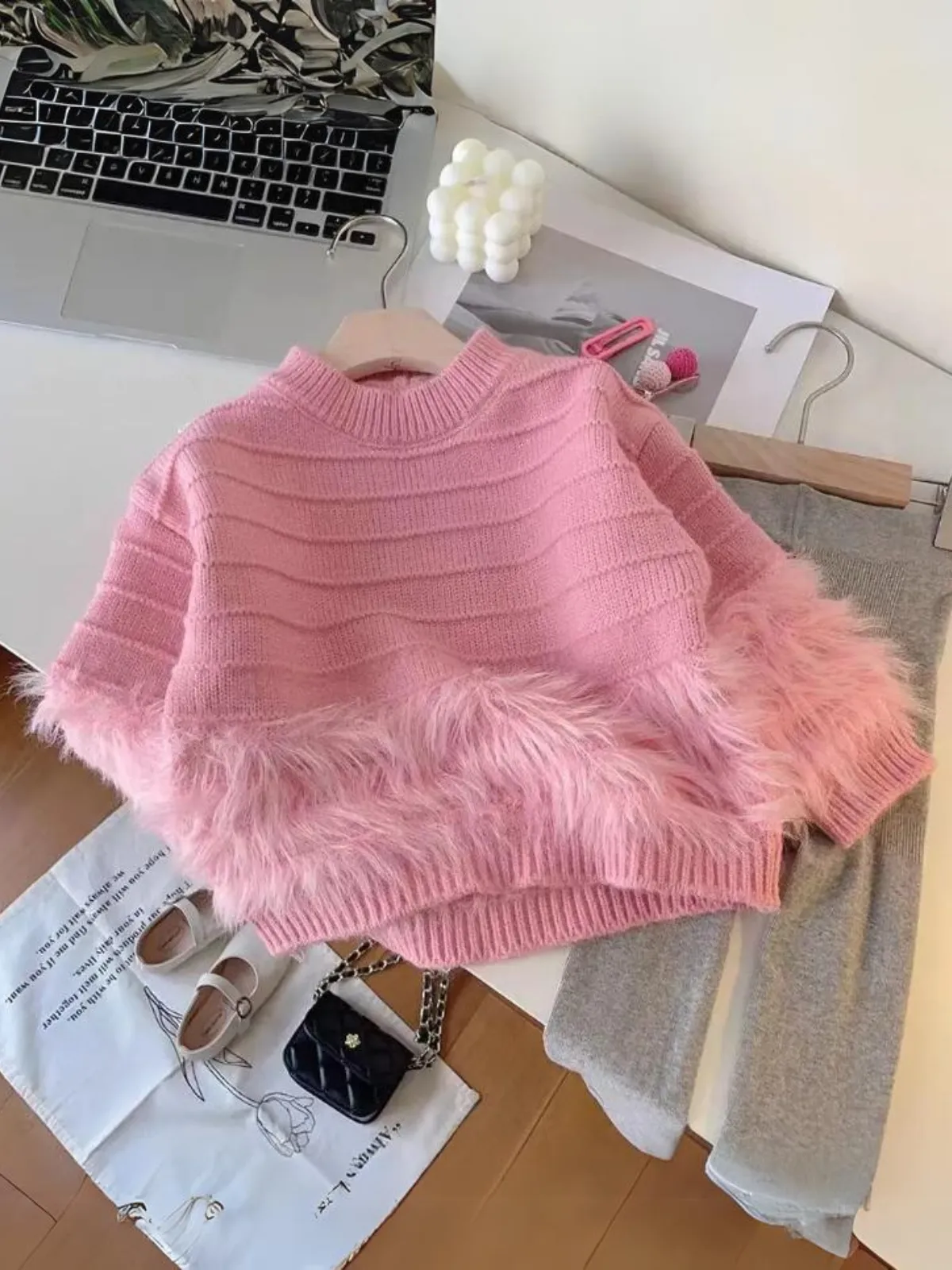 Cuteness Guaranteed Furry Knit Sweater