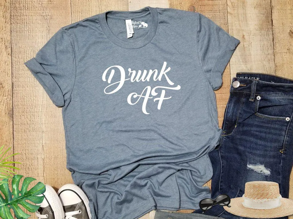 Engaged AF | Drunk AF Bachelorette Party Bridal Wedding Party Shirts