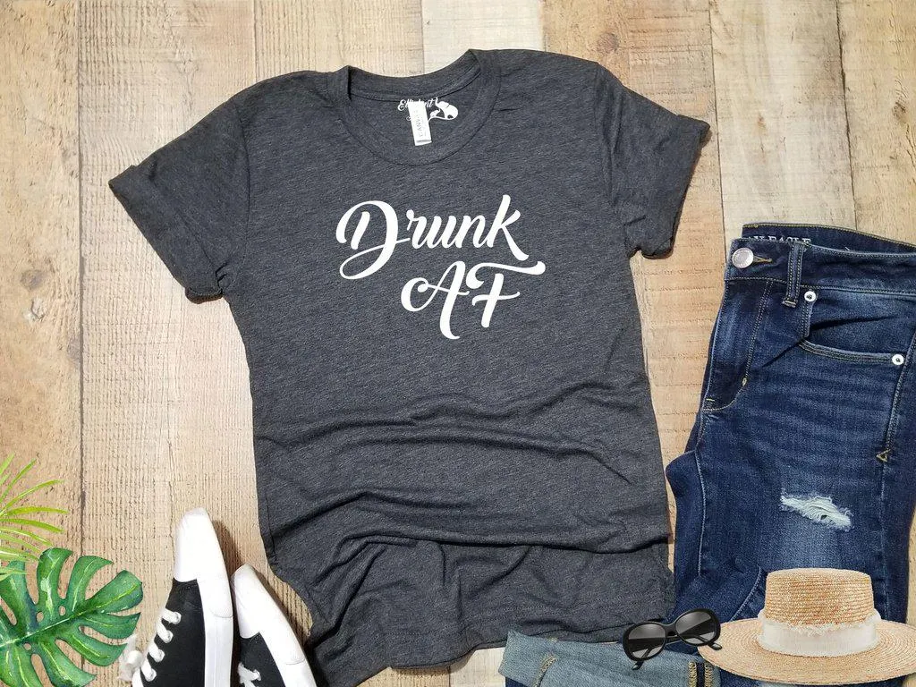 Engaged AF | Drunk AF Bachelorette Party Bridal Wedding Party Shirts