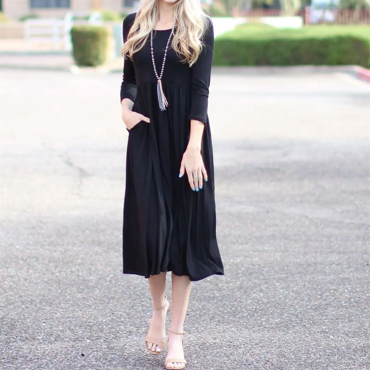 Flowy Midi Dress | S-XL