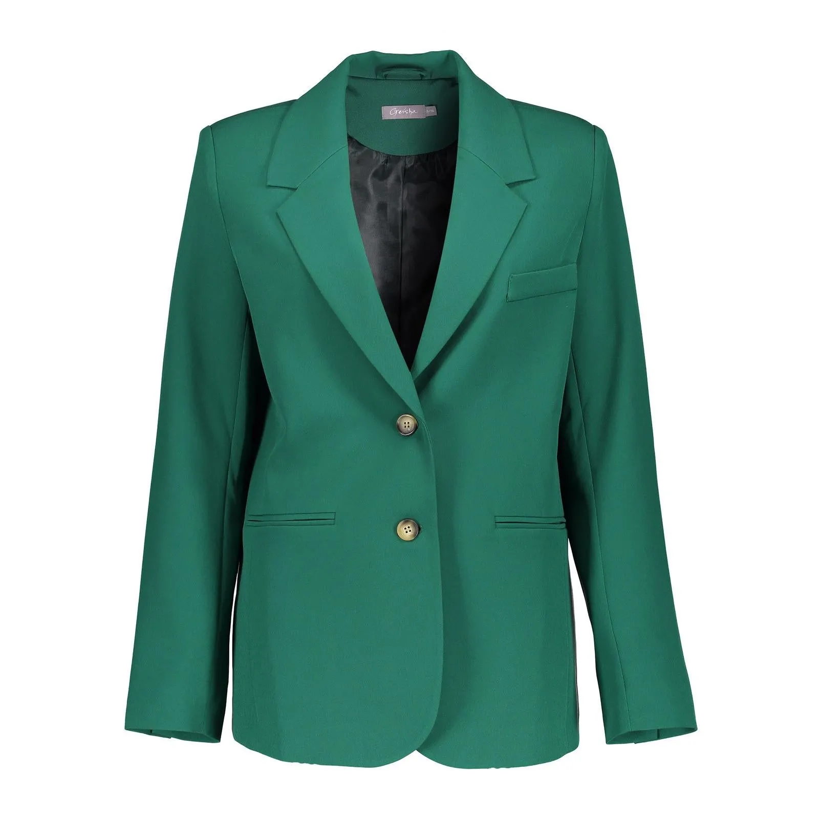 Groene blazer Solid