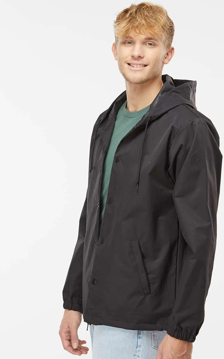 Independent Trading Co. Water-Resistant Hooded Windbreaker