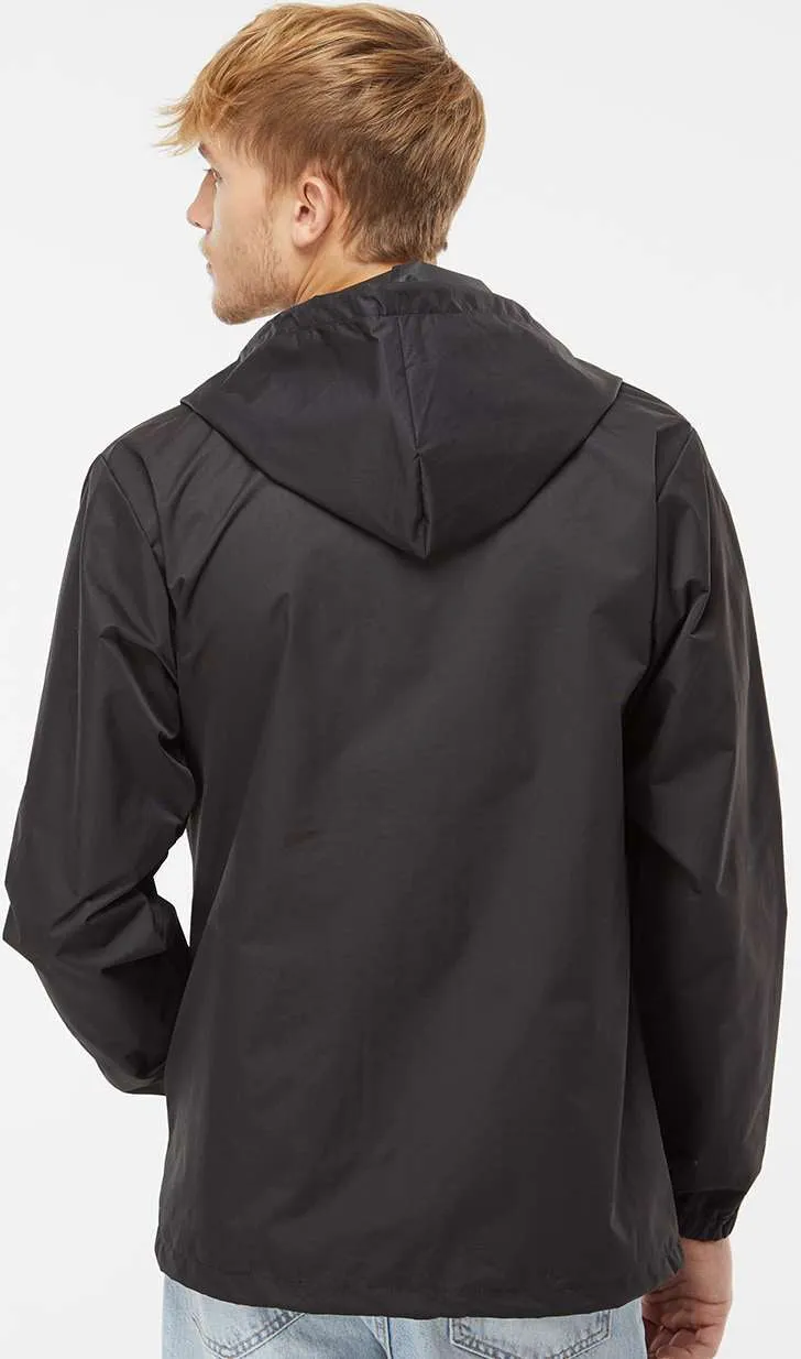 Independent Trading Co. Water-Resistant Hooded Windbreaker