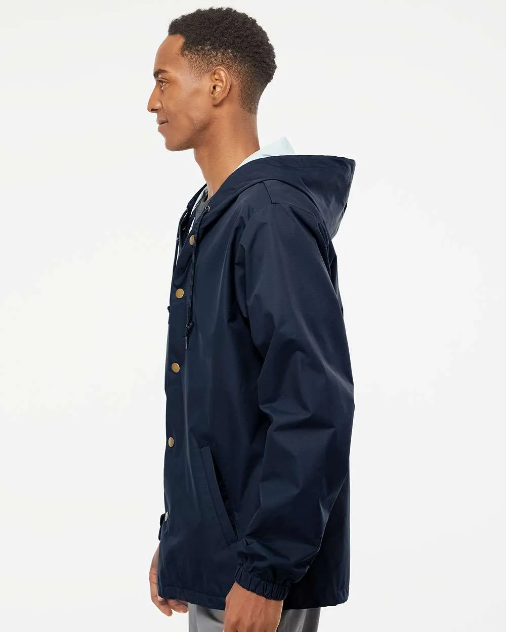 Independent Trading Co. Water-Resistant Hooded Windbreaker