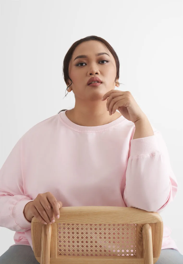 Jade Minimalist Pocket Jumper - Pink