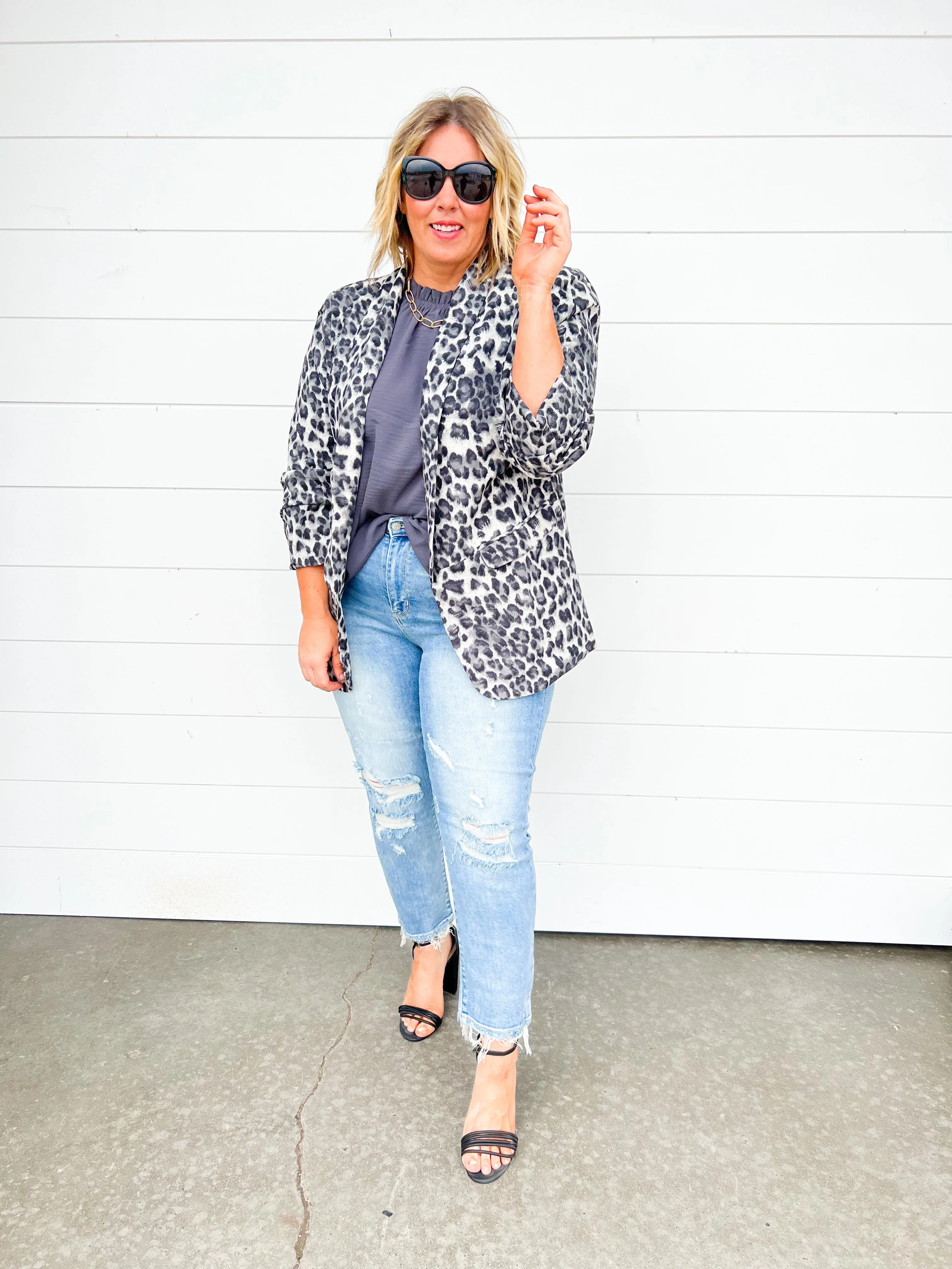 Leopard Blazer - Oddi