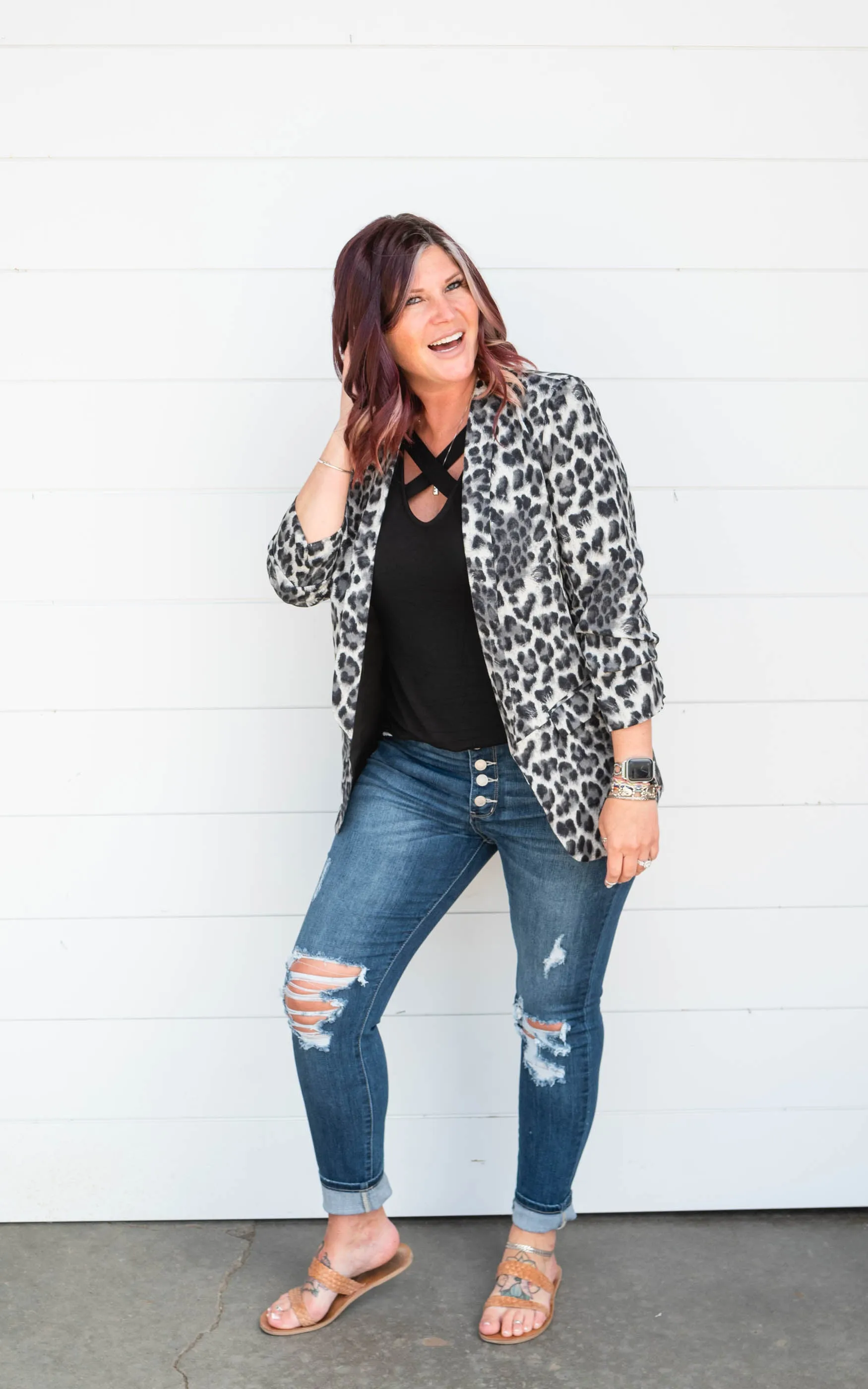 Leopard Blazer - Oddi