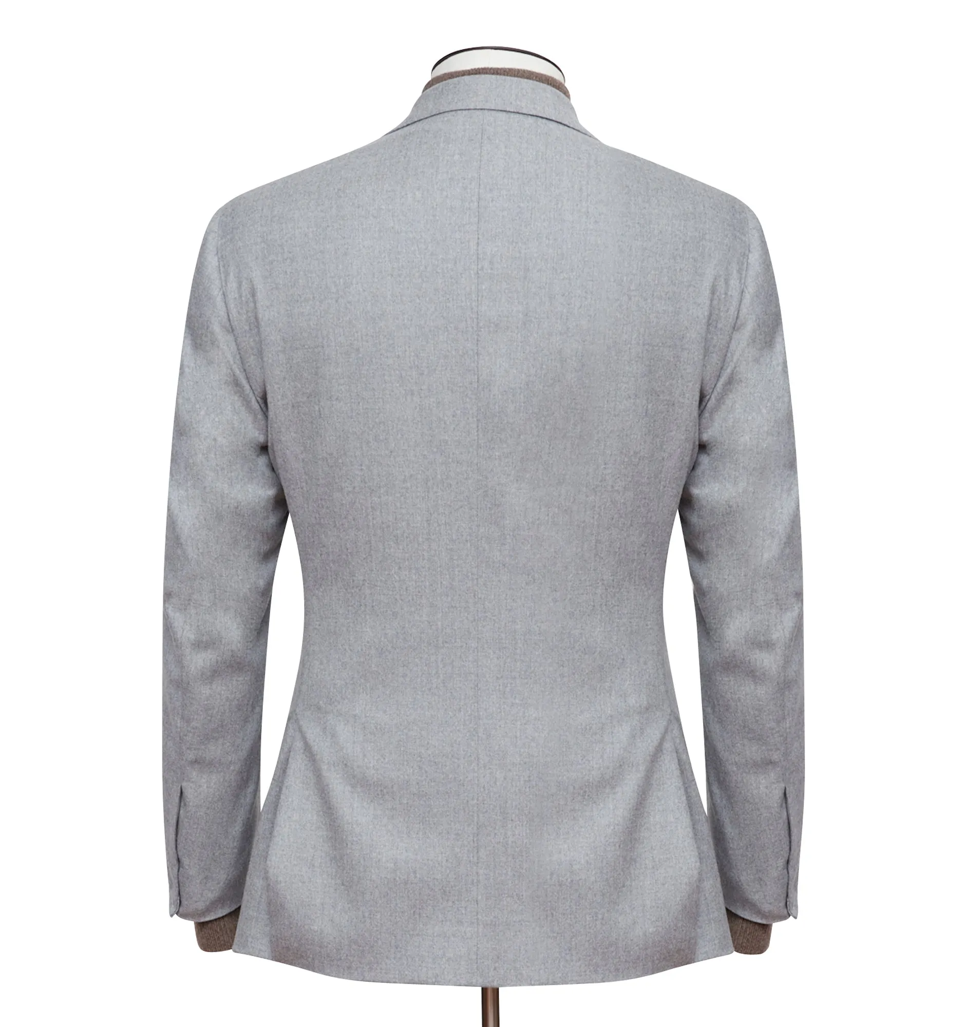 Light Grey Lambswool Flannel Blazer