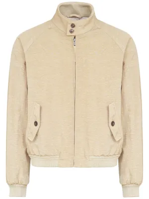 lightweight canvas zipped jacket