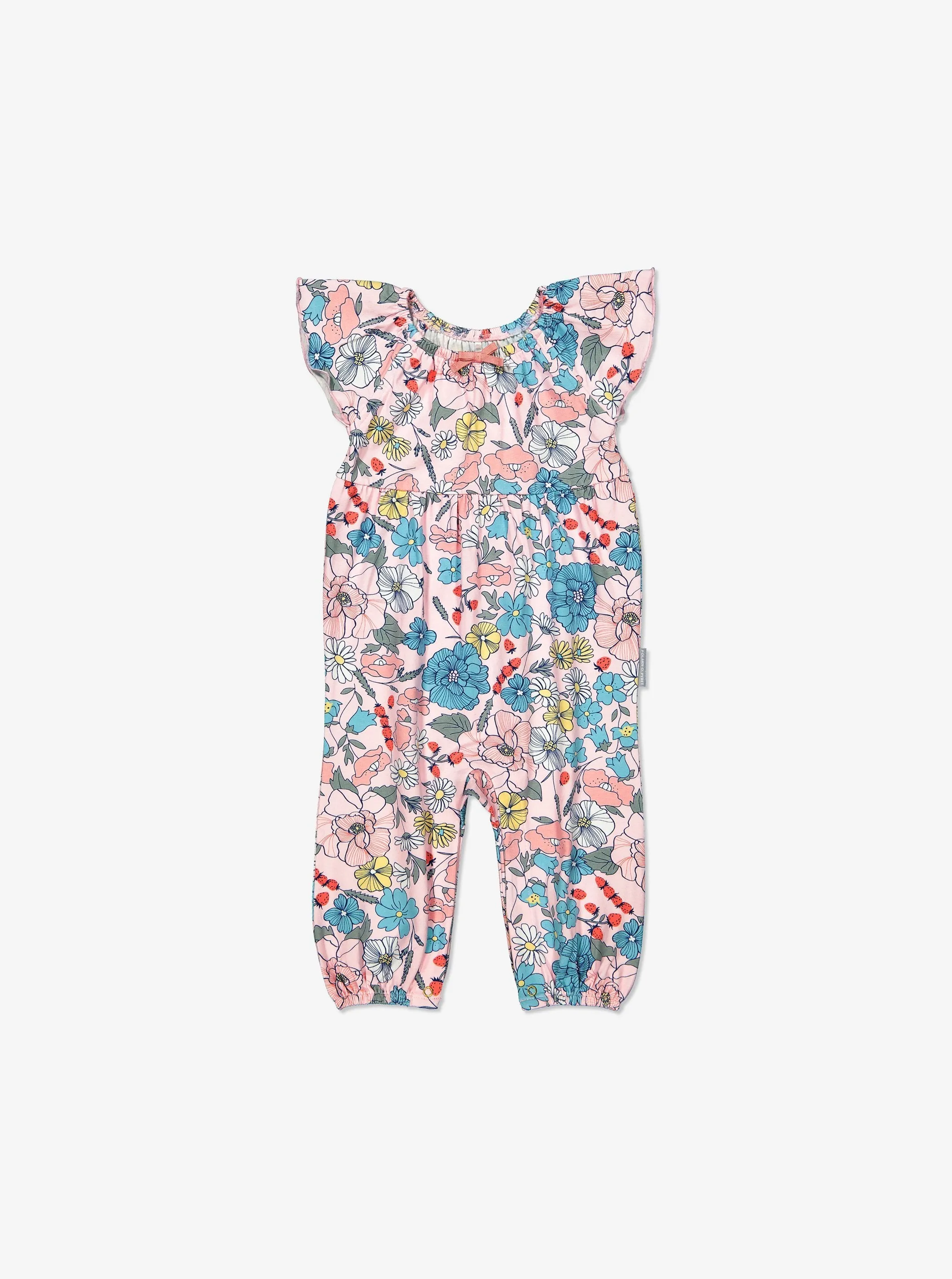 Meadow Print Baby Playsuit