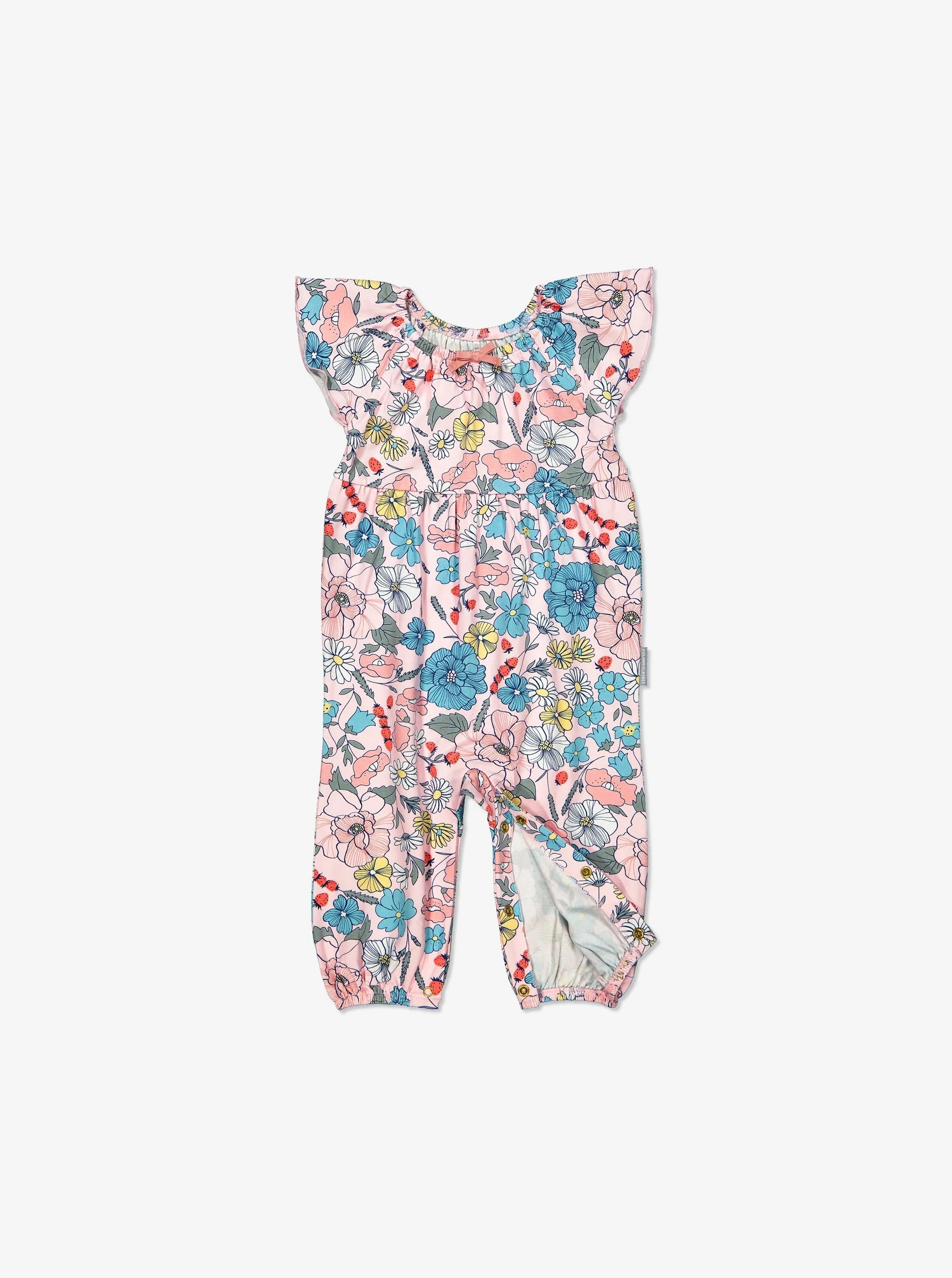 Meadow Print Baby Playsuit