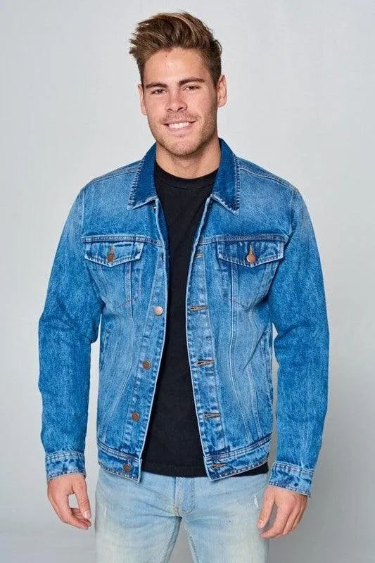 Mens Blue Jean Denim Jackets