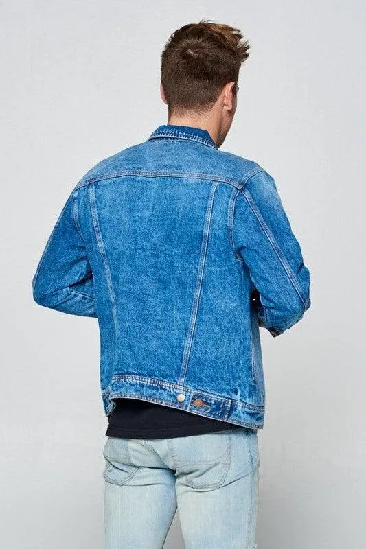 Mens Blue Jean Denim Jackets