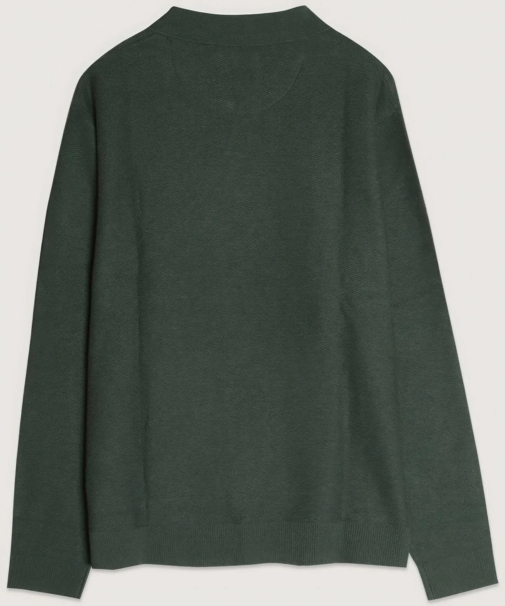 Men's Hunter Green Collared Knit Sweater