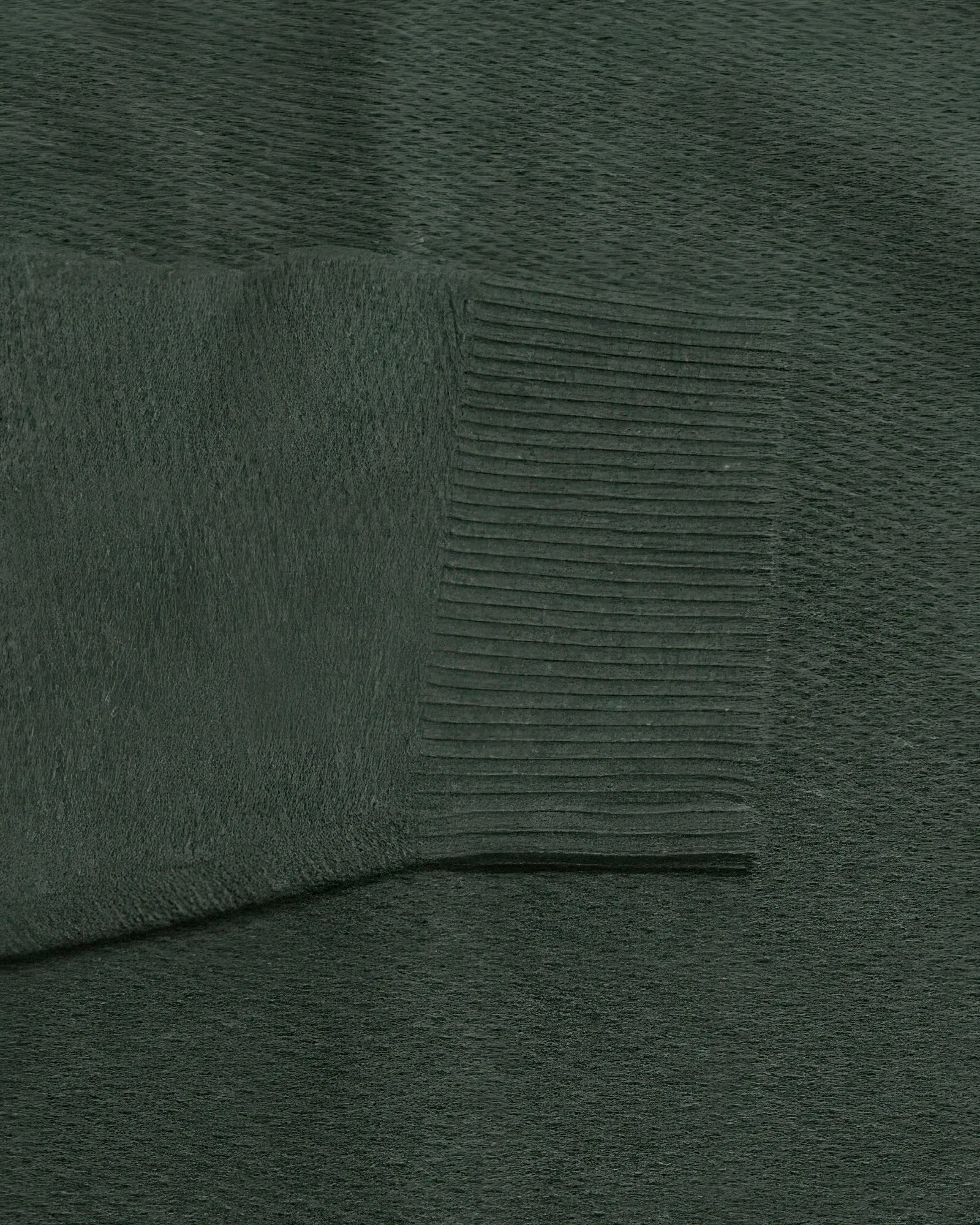 Men's Hunter Green Collared Knit Sweater