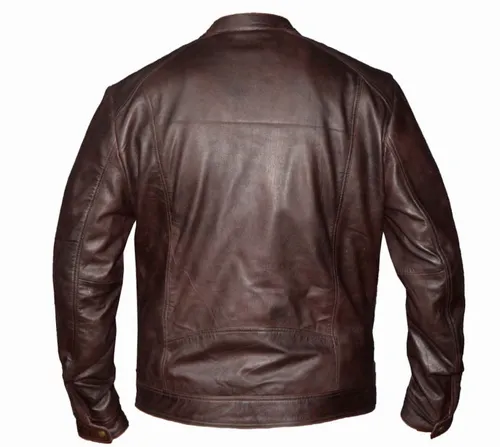 Men's Lambskin Lightweight Brown Leather Jacket 6924brd