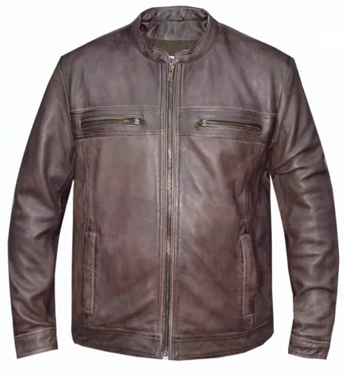 Men's Lambskin Lightweight Brown Leather Jacket 6924brd