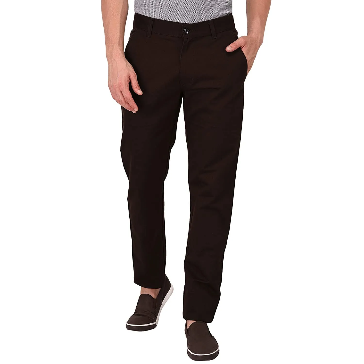 Mid Rise Regular Fit Cotton Chinos Trouser