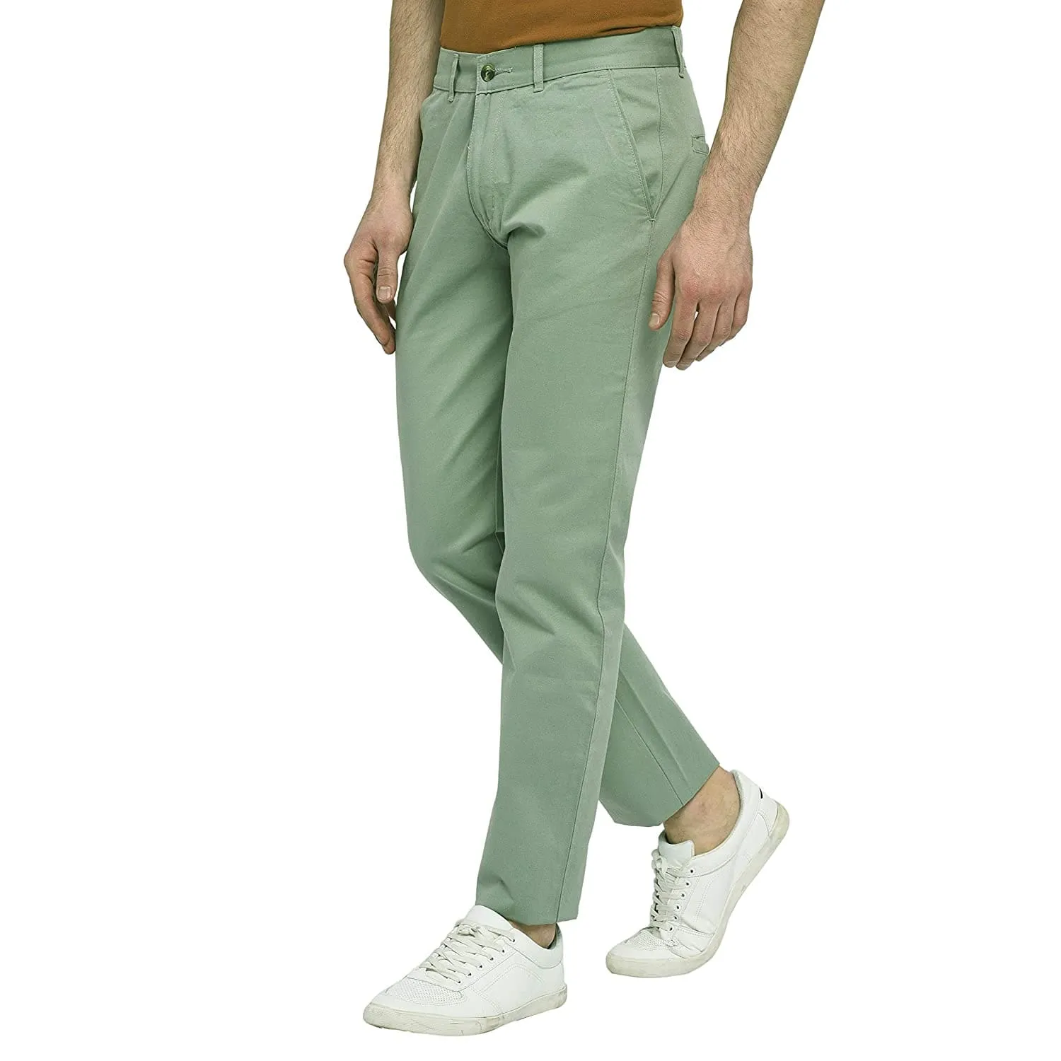 Mid Rise Regular Fit Cotton Chinos Trouser