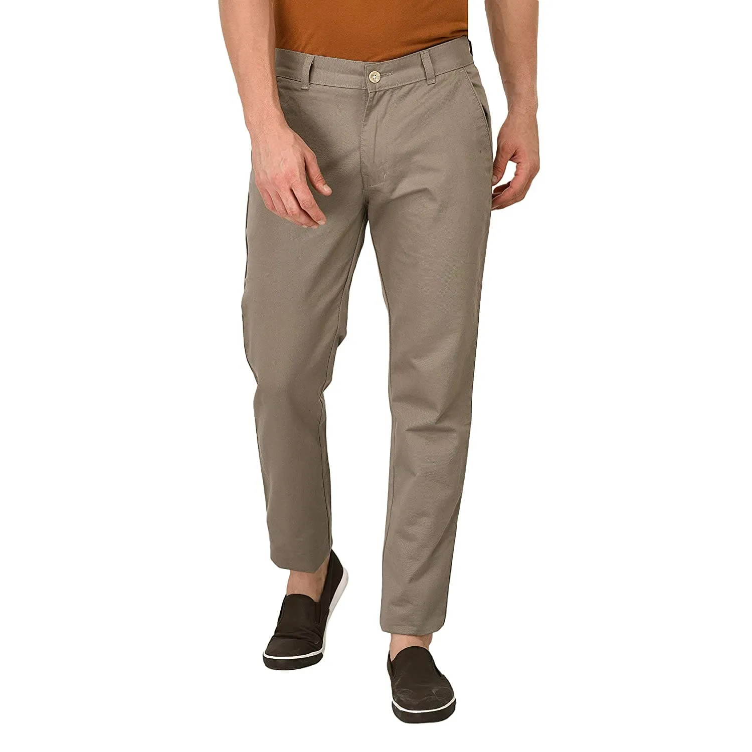 Mid Rise Regular Fit Cotton Chinos Trouser