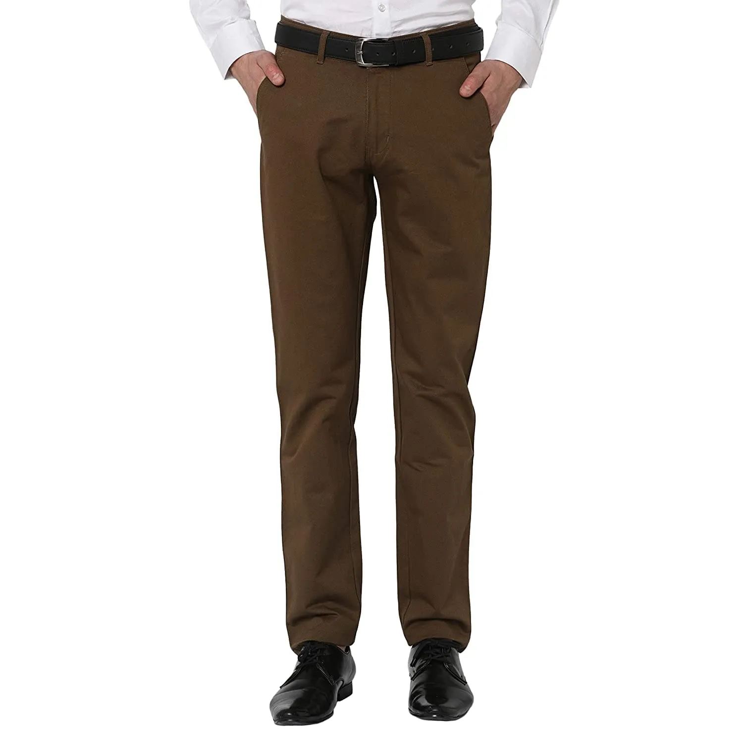 Mid Rise Regular Fit Cotton Chinos Trouser