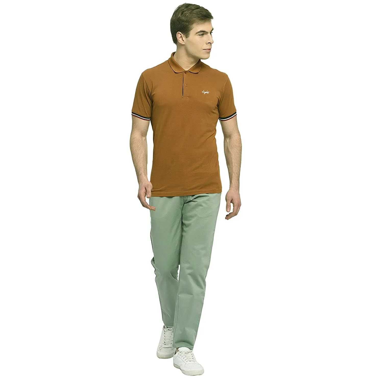 Mid Rise Regular Fit Cotton Chinos Trouser