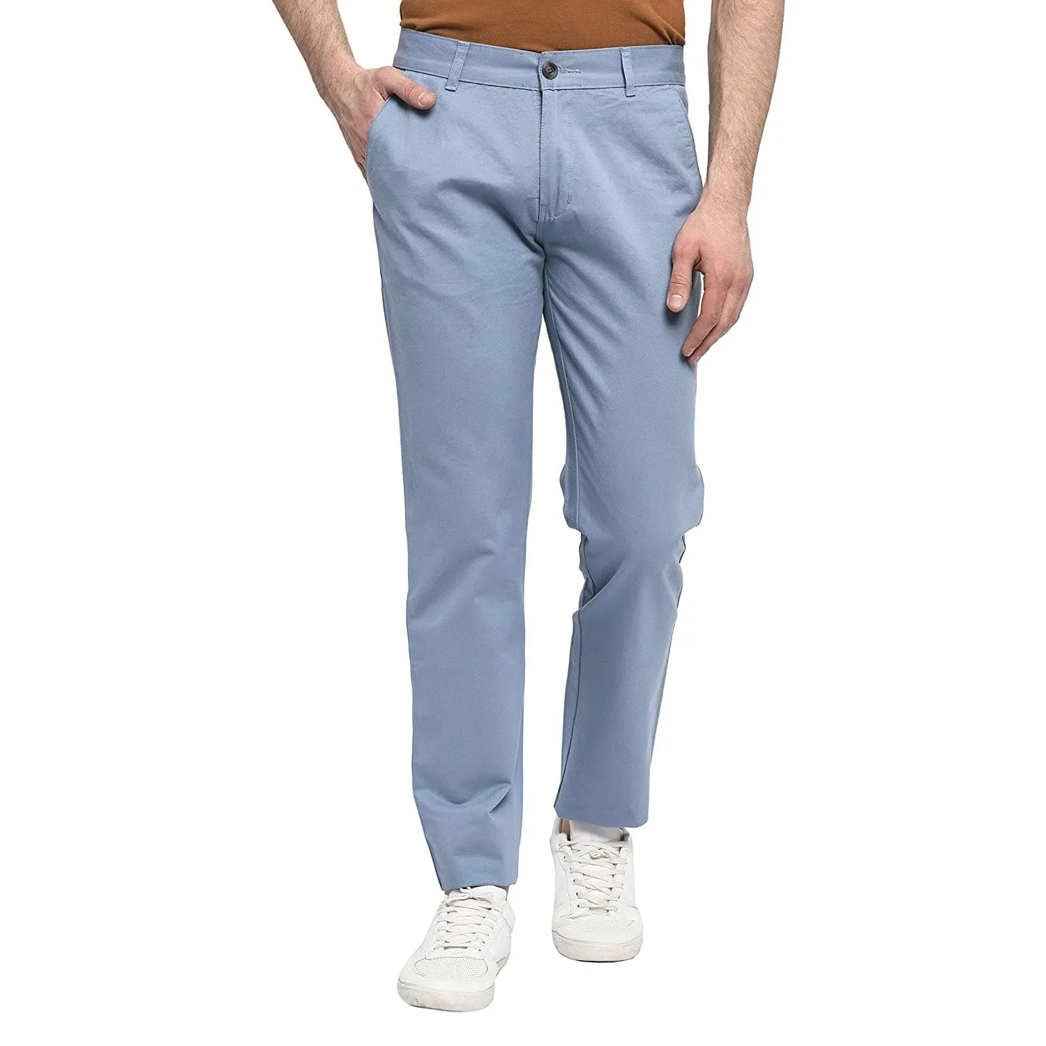 Mid Rise Regular Fit Cotton Chinos Trouser