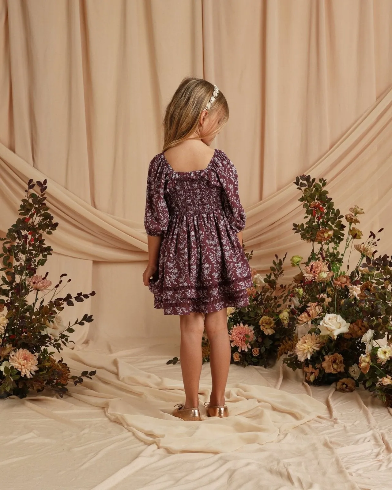 NoraLee Elodie Dress in Winter Vines