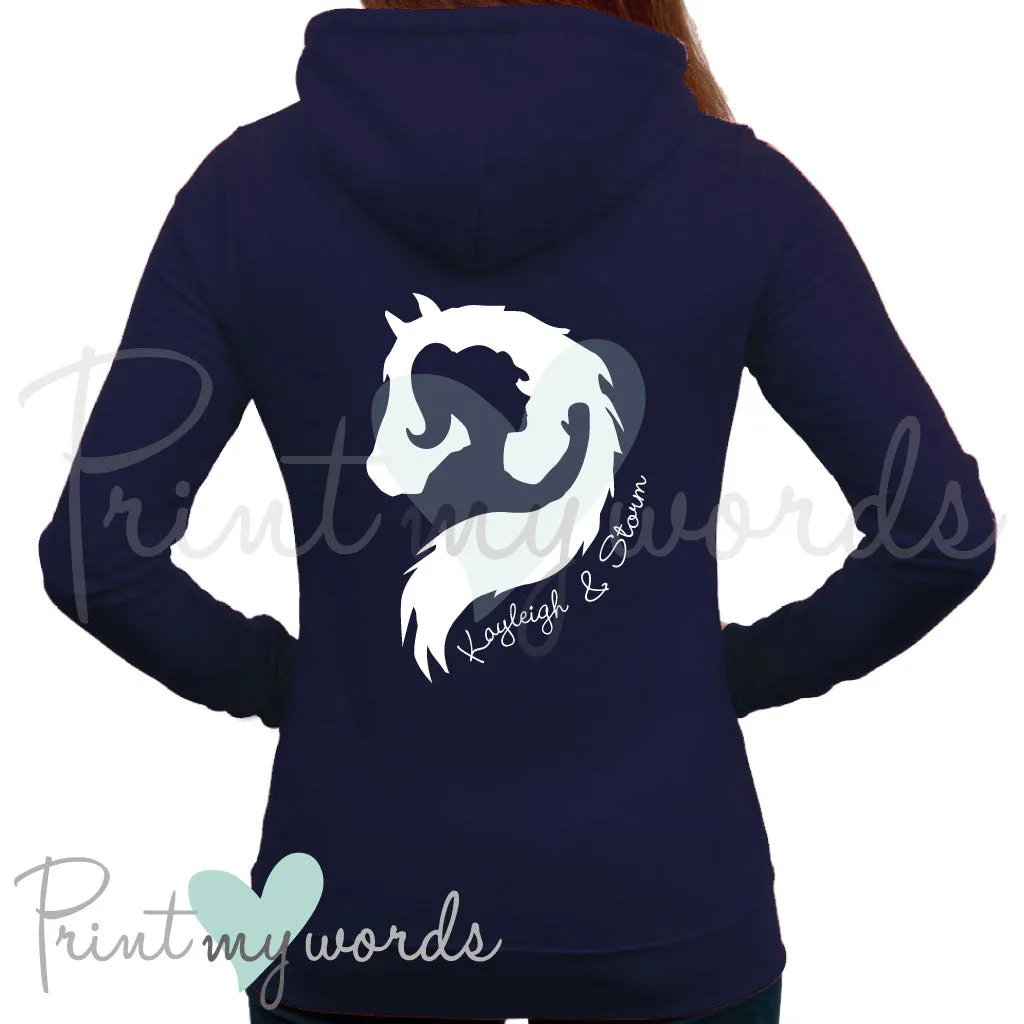 Personalised Hug Your Horse Equestrian Hoodie