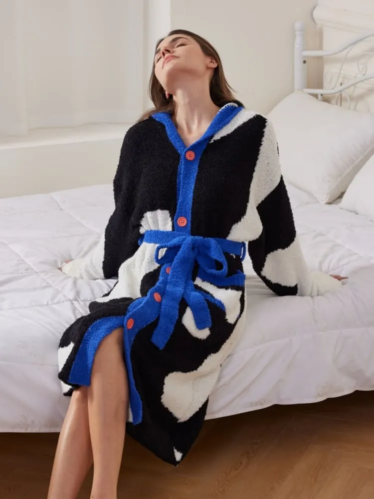 Plush Hooded Robe