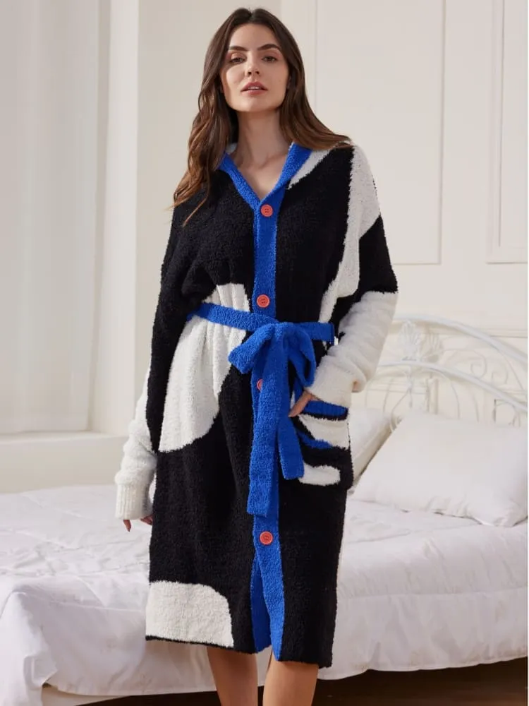 Plush Hooded Robe