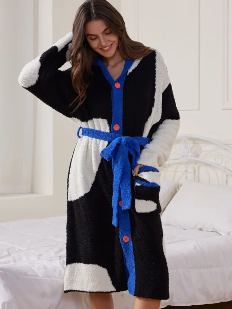 Plush Hooded Robe