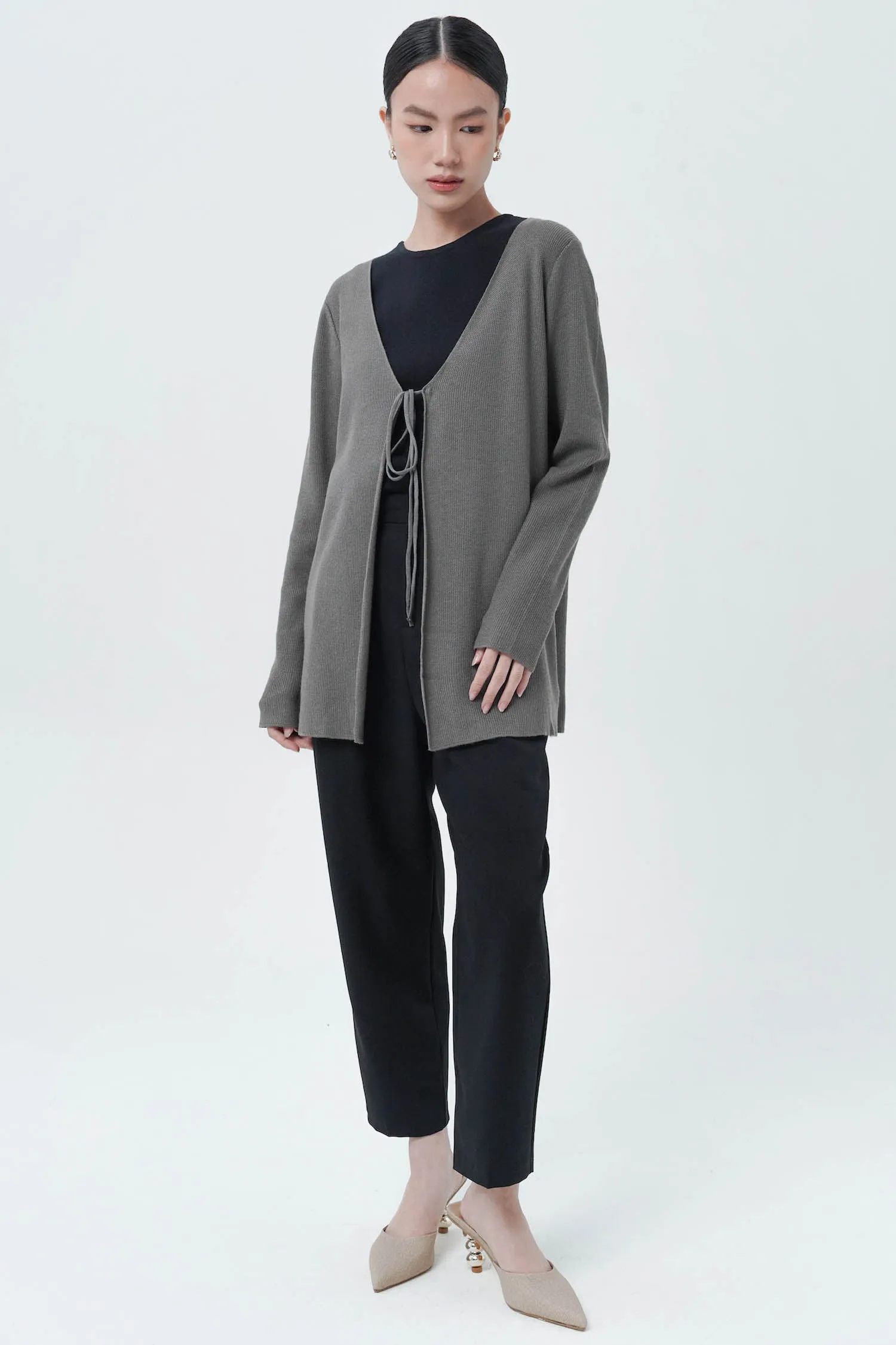 Pyper Cardigan In Grey