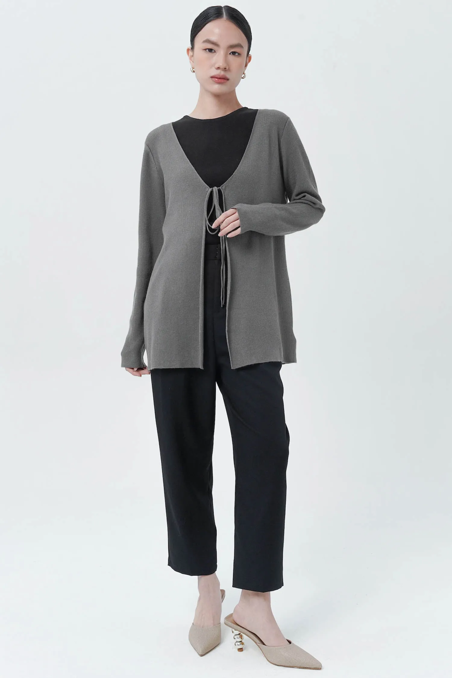 Pyper Cardigan In Grey