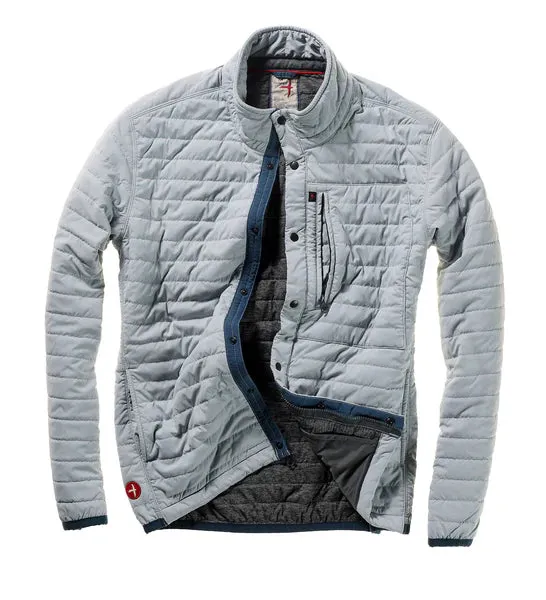 Relwen Windzip Jacket in Ghost Grey