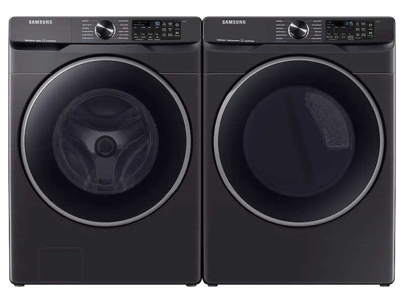 Samsung DVG50A8500V 7.5 cu. ft. Smart Gas Dryer with Steam Sanitize  in Brushed Black